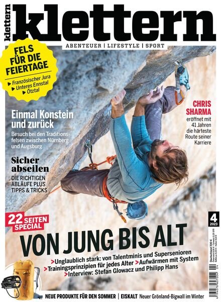 klettern – April 2023 Cover