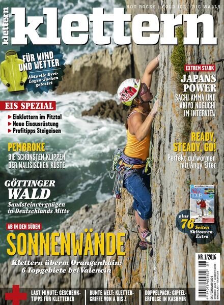 klettern – Dezember 2015 Cover