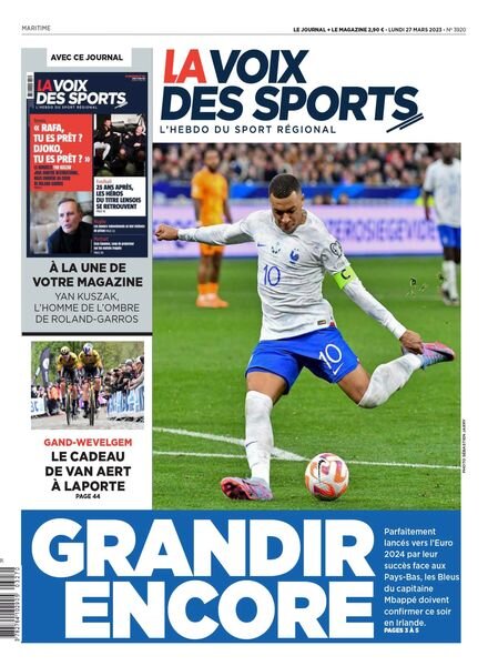 La Voix des Sports – 27 mars 2023 Cover