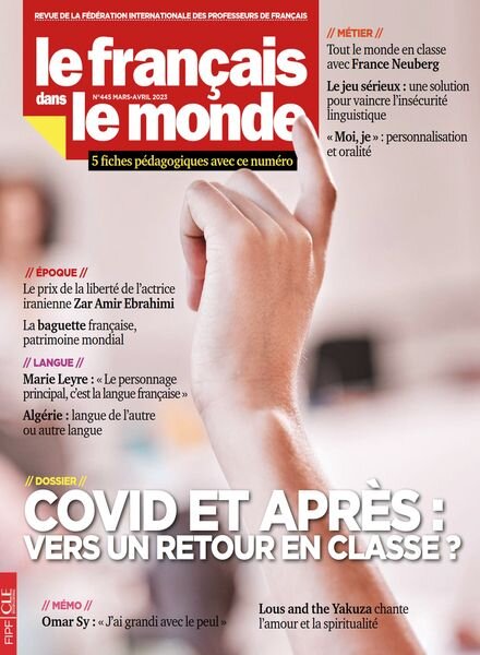Le francais dans le monde – mars 2023 Cover