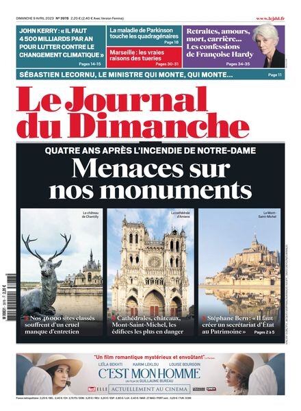 Le Journal du Dimanche – 09 avril 2023 Cover