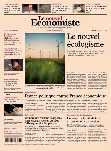 Le nouvel Economiste – 14 avril 2023 Cover