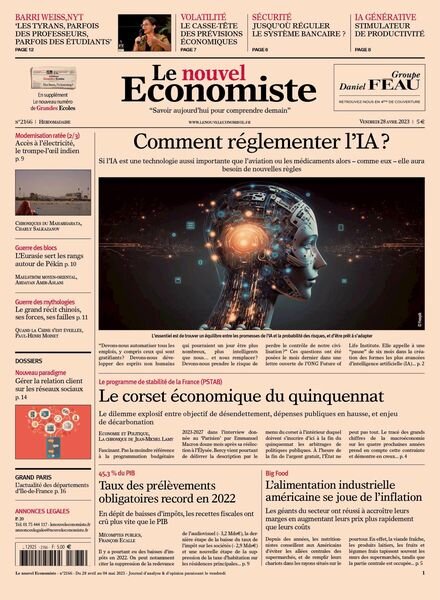 Le nouvel Economiste – 28 avril 2023 Cover