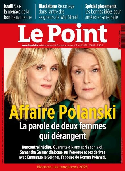 Le Point – 13 avril 2023 Cover