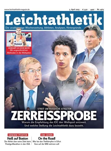 Leichtathletik – 04 April 2023 Cover