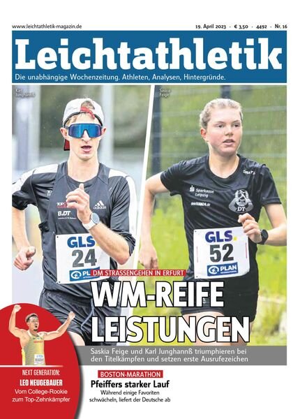 Leichtathletik – 18 April 2023 Cover