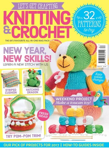 Let’s Get Crafting Knitting & Crochet – December 2016 Cover