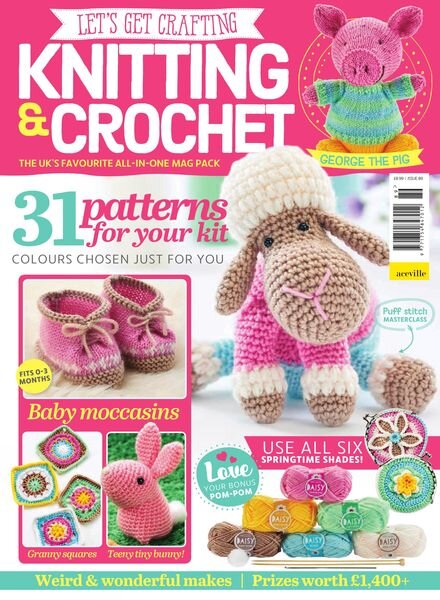 Let’s Get Crafting Knitting & Crochet – March 2017 Cover