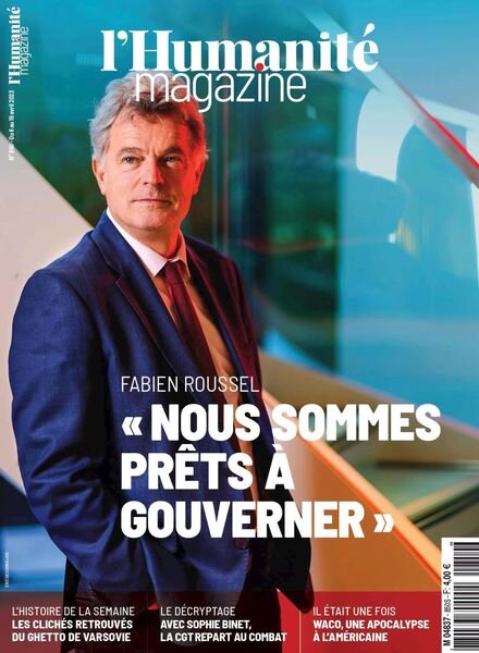 L’Humanite Magazine – 06 avril 2023 Cover