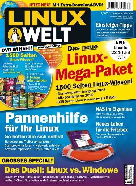 LinuxWelt – Dezember 2022-januar 2023 Cover