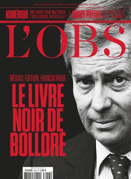 L’Obs – 13 Avril 2023 Cover