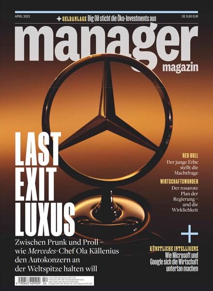 Manager Magazin – April 2023 Cover