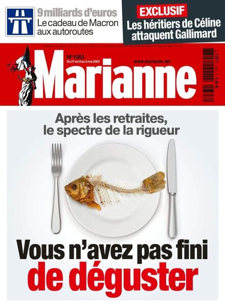Marianne – 27 avril 2023 Cover