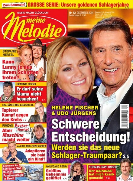 Meine Melodie – 13 November 2014 Cover