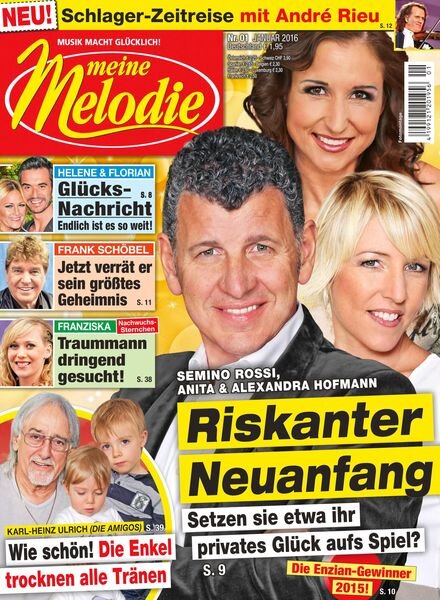 Meine Melodie – 17 Dezember 2015 Cover