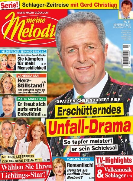 Meine Melodie – 18 Oktober 2018 Cover