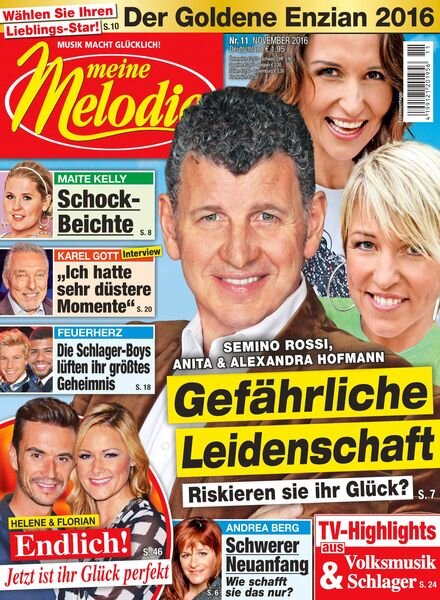 Meine Melodie – 20 Oktober 2016 Cover