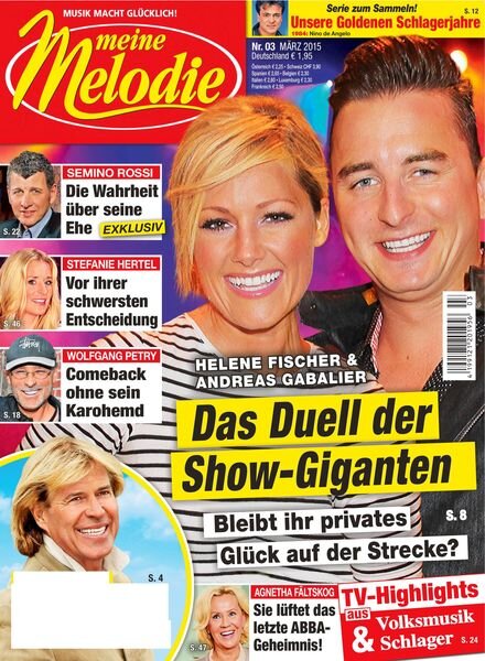 Meine Melodie – 26 Februar 2015 Cover