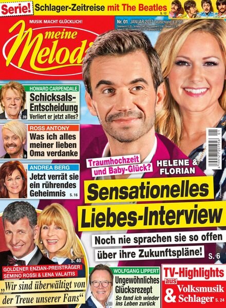 Meine Melodie – Dezember 2016 Cover