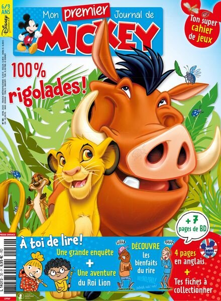 Mon Premier Journal de Mickey – Avril 2023 Cover