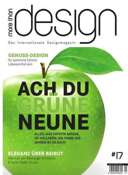 MORE THAN DESIGN – 31 Marz 2017 Cover