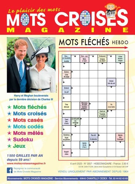 Mots Croises Magazine – 06 avril 2023 Cover