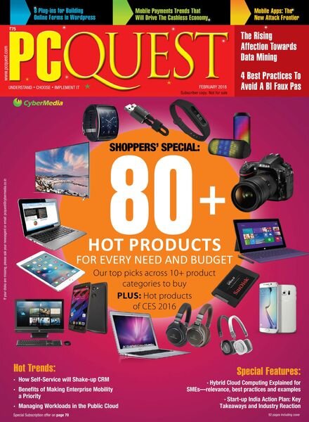 PCQuest – January 2016 Cover
