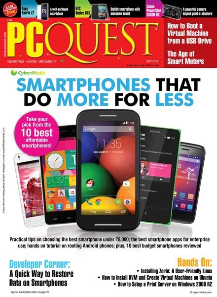 PCQuest – July 2014 Cover
