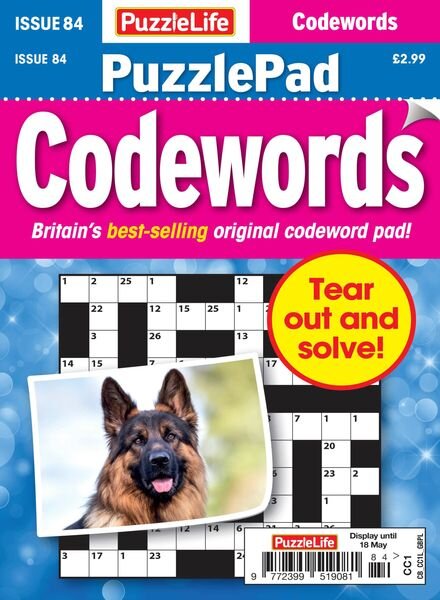 PuzzleLife PuzzlePad Codewords – 20 April 2023 Cover