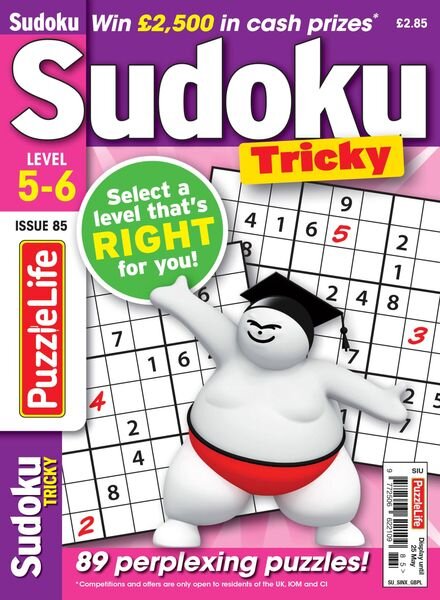 PuzzleLife Sudoku Tricky – April 2023 Cover