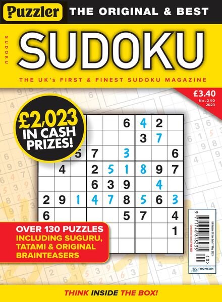 Puzzler Sudoku – April 2023 Cover