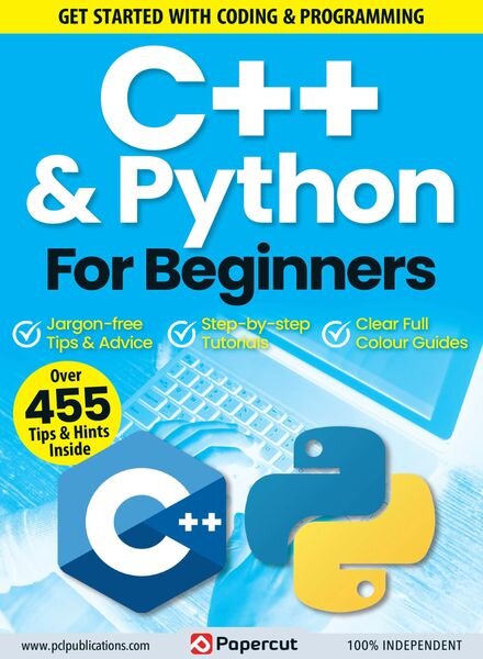 Python & C++ for Beginners – April 2023 Cover
