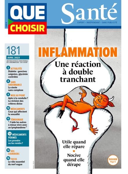 Que Choisir Sante – Avril 2023 Cover