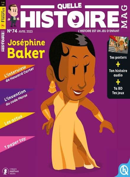 Quelle Histoire – 01 mars 2023 Cover