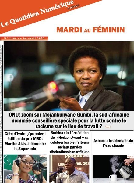 Quotidien Numerique d’Afrique – 04 avril 2023 Cover