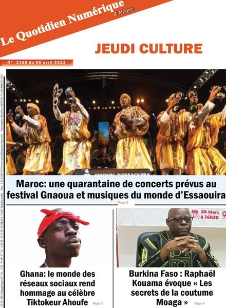 Quotidien Numerique d’Afrique – 06 avril 2023 Cover