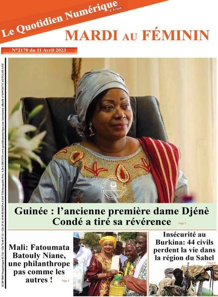 Quotidien Numerique d’Afrique – 11 avril 2023 Cover