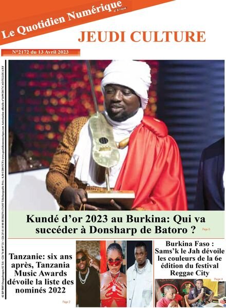 Quotidien Numerique d’Afrique – 13 avril 2023 Cover
