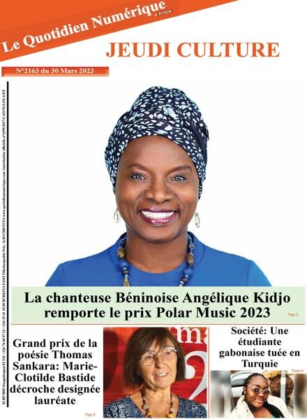 Quotidien Numerique d’Afrique – 30 mars 2023 Cover