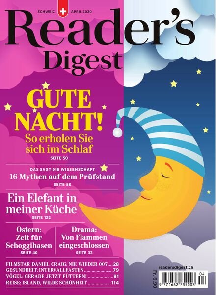 Reader’s Digest Schweiz – 30 Marz 2020 Cover
