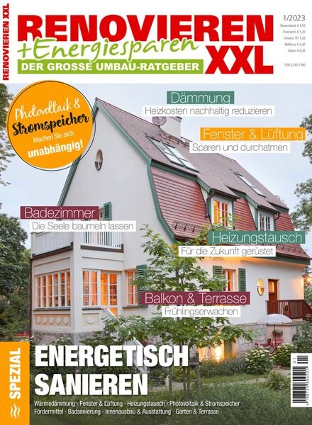 Renovieren + Energiesparen – Marz 2023 Cover