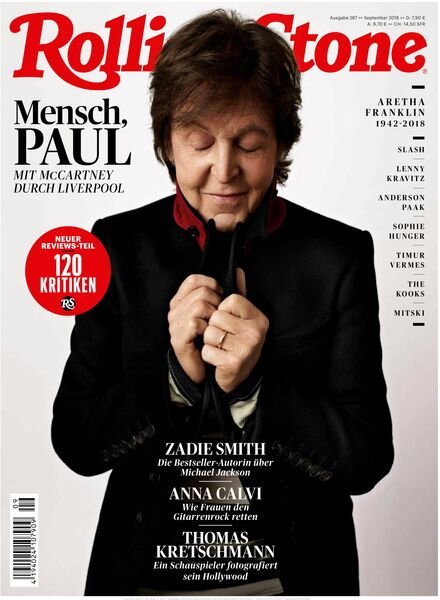 Rolling Stone Germany – August 2018 Cover