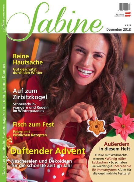 SABINE-Magazin – 23 November 2018 Cover