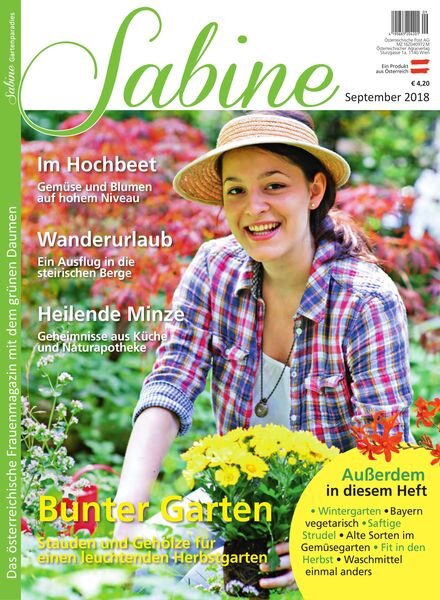 SABINE-Magazin – August 2018 Cover