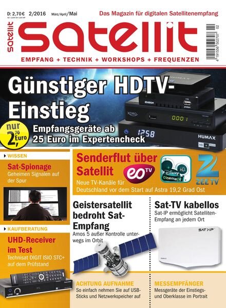 Satellit – Februar 2016 Cover