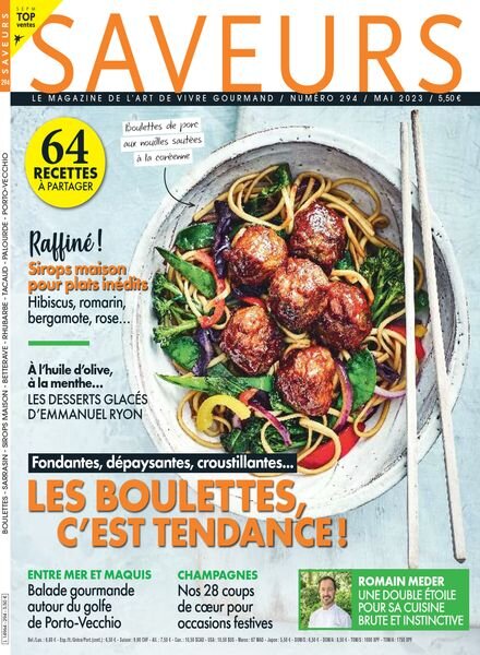 Saveurs France – Mai 2023 Cover