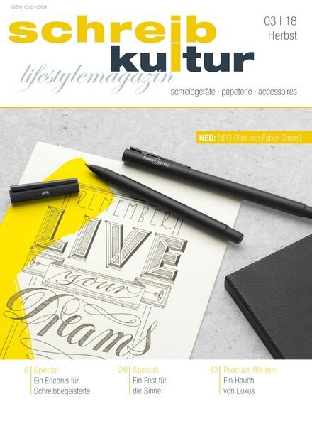 Schreibkultur – August 2018 Cover