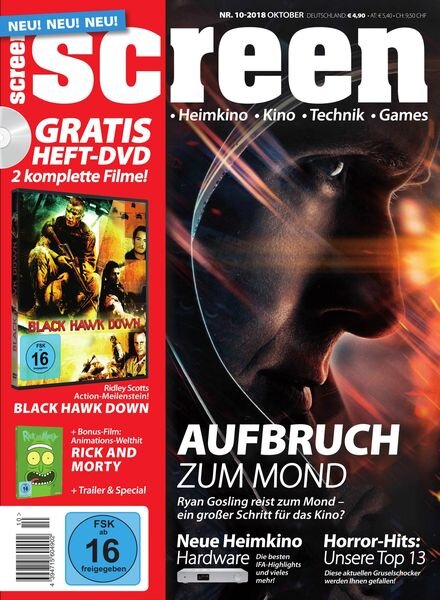 SCREEN MAGAZIN – September 2018 Cover