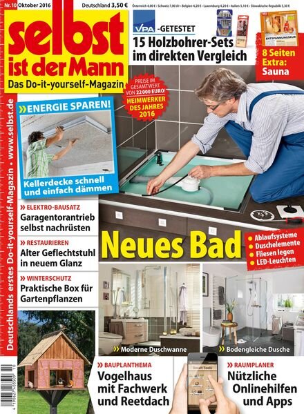 selbst ist der Mann – 16 September 2016 Cover
