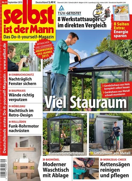 selbst ist der Mann – 21 August 2015 Cover